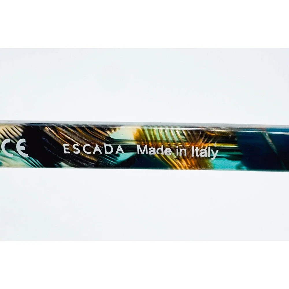 Escada Eyeglasses Womens Teal Tortoise VES A30 COL 0Z98 Italy 51-17-140